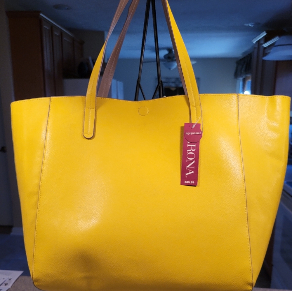 Target Merona NEW large travel tote bag reversible NWT